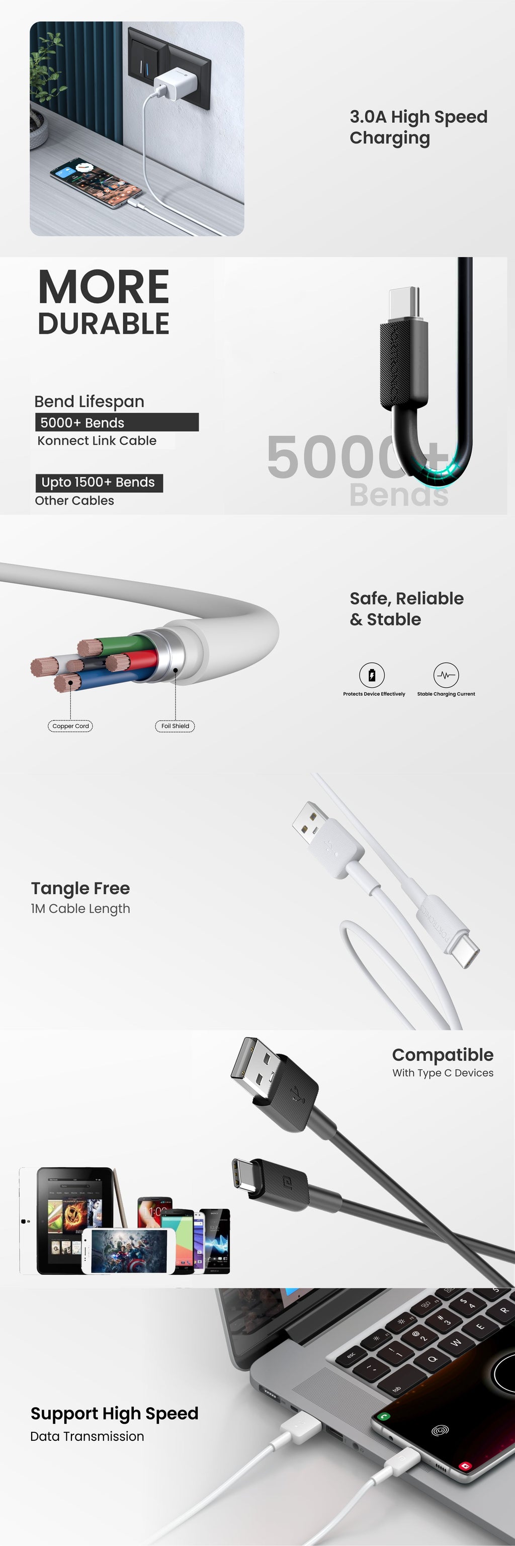 Portronics|Data Cable
