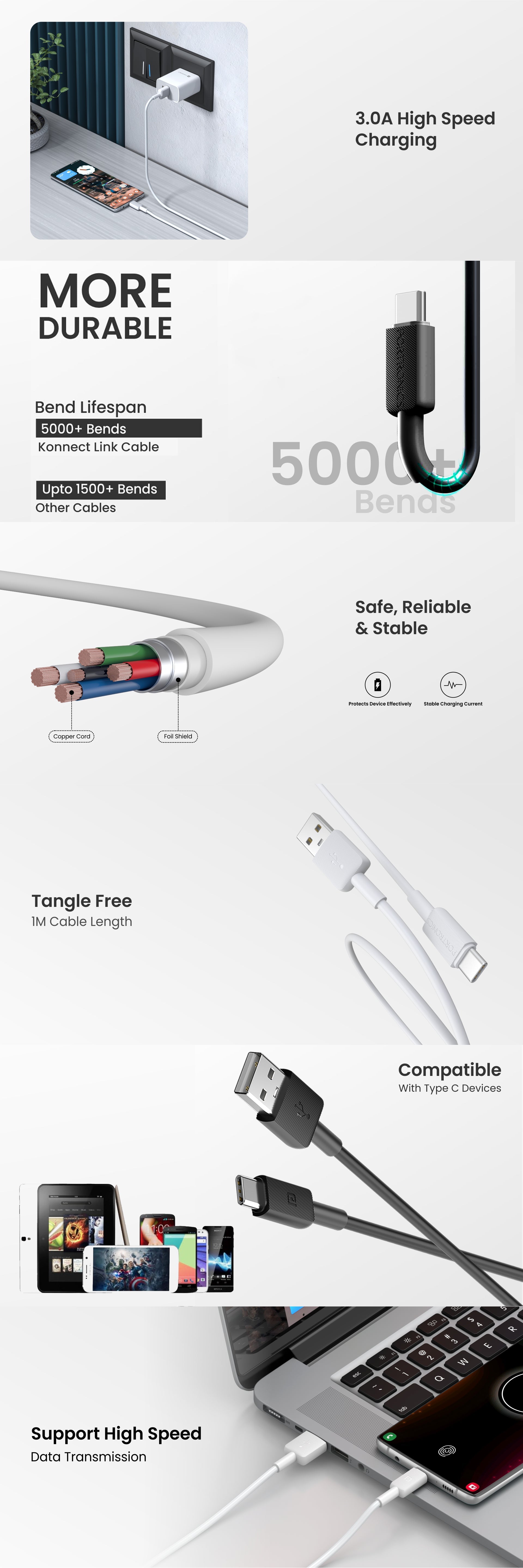 Portronics|Data Cable